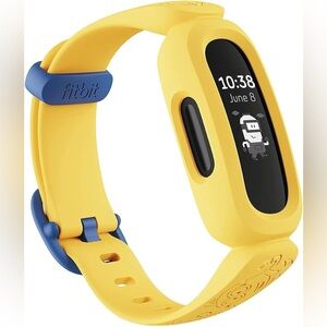 Fitbit Ace 3 Kids Activity Tracker Minions Yellow Band Includes Charger